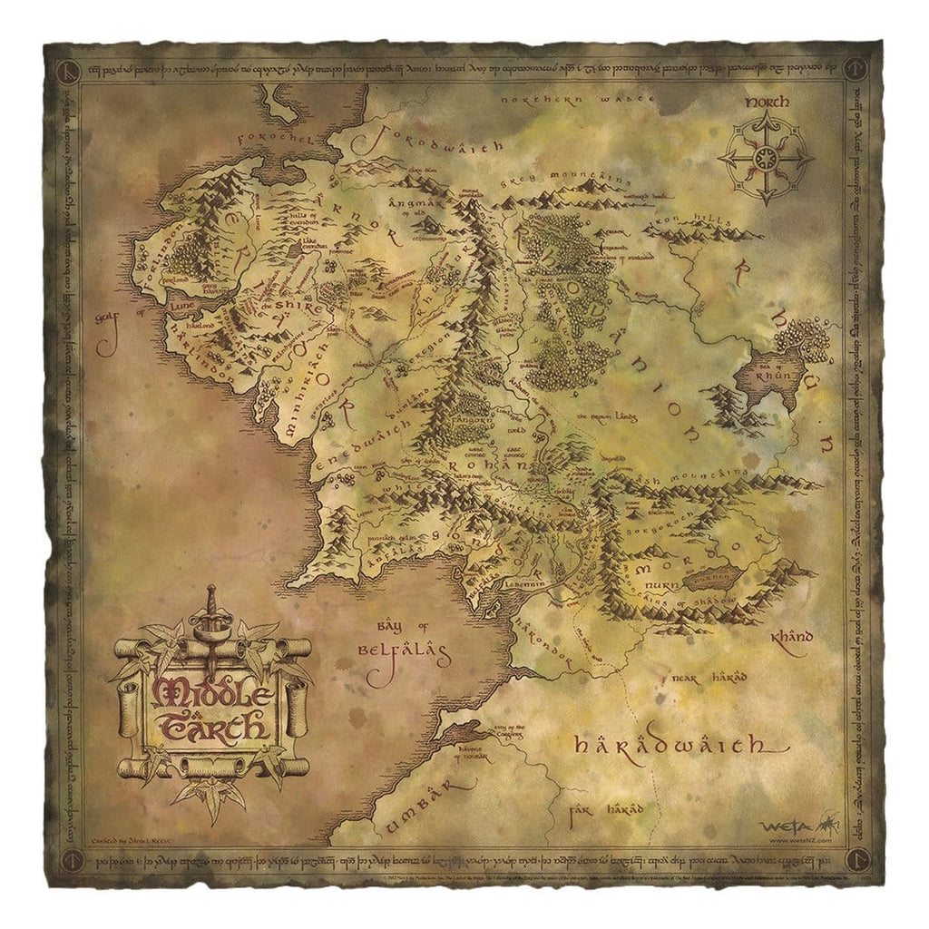 Product image The Lord of the Rings Art Print Parchment Map of Middle-earth 59 x 30 cm