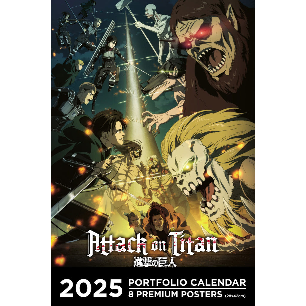 Produktbild Attack on Titan Portfolio Kalender 2025 *Englische Version*