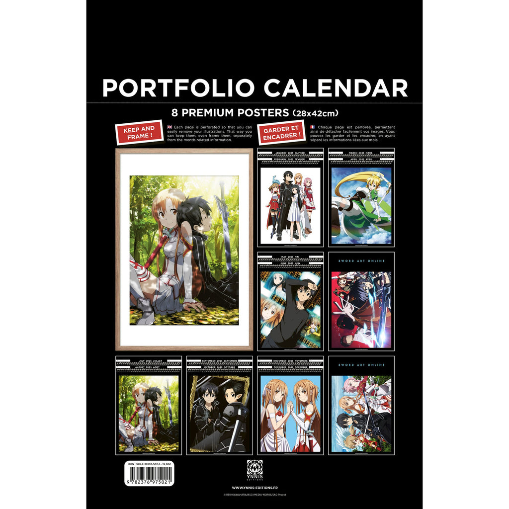 Produktbild Sword Art Online Portfolio Kalender 2025 *Englische Version*