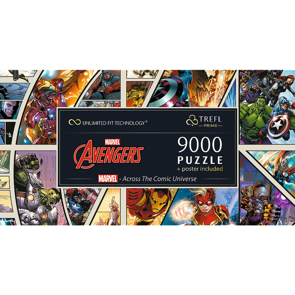 Produktbild Avengers - Across The Comic Universe Puzzle Kollektion mit Poster
