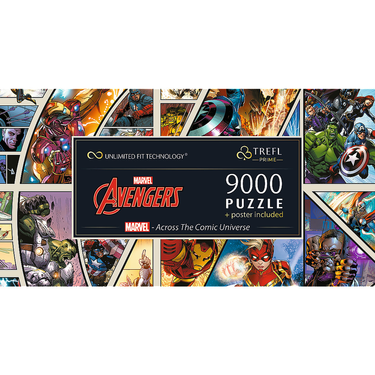 Produktbild Avengers - Across The Comic Universe Puzzle Kollektion mit Poster