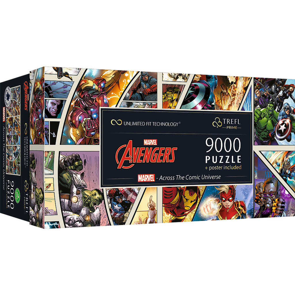Produktbild Avengers - Across The Comic Universe Puzzle Kollektion mit Poster