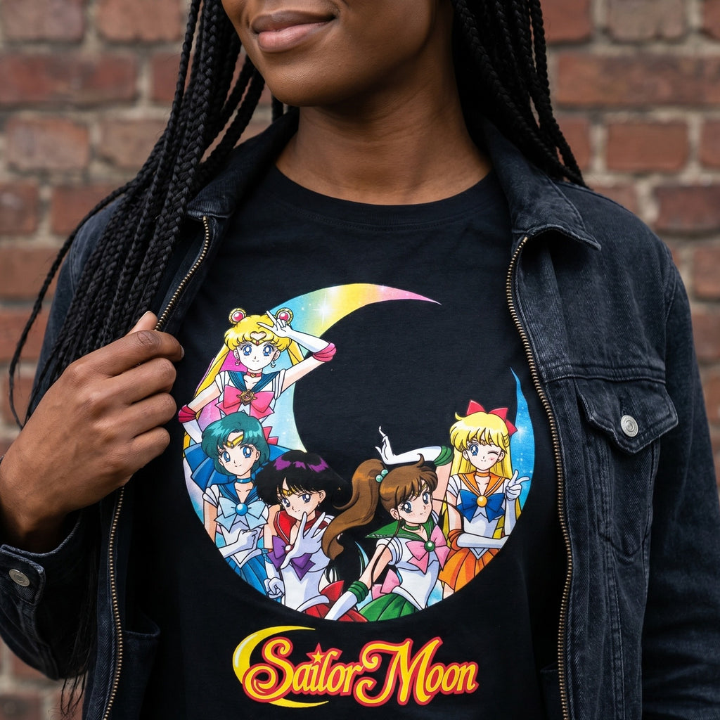 Produktbild Sailor Moon - Sailor-Kriegerinnen T-Shirt Damen schwarz