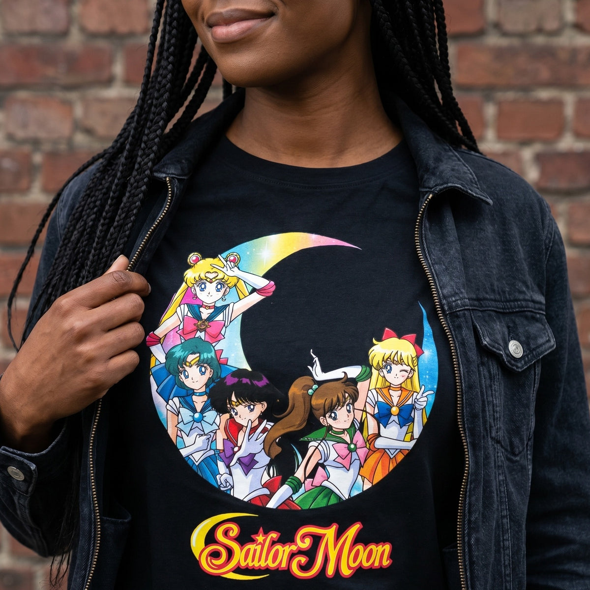 Produktbild Sailor Moon - Sailor-Kriegerinnen T-Shirt Damen schwarz