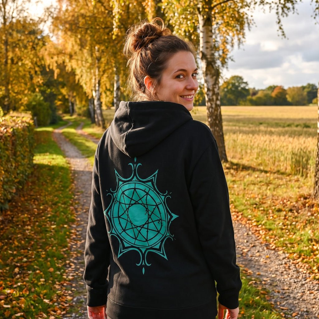 Produktbild Frieren - Symbol Kapuzenjacke schwarz