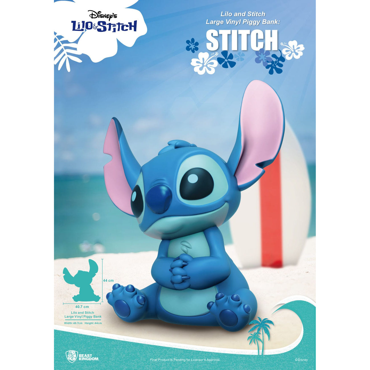 Produktbild Lilo & Stitch Piggy Vinyl Spardose Stitch 44 cm
