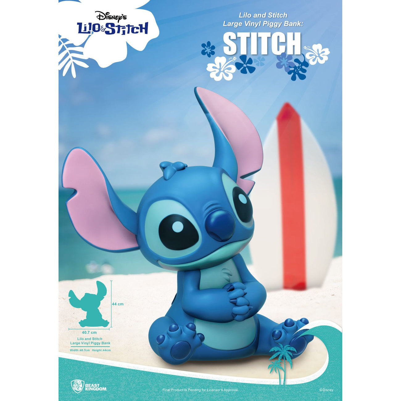 Produktbild Lilo & Stitch Piggy Vinyl Spardose Stitch 44 cm