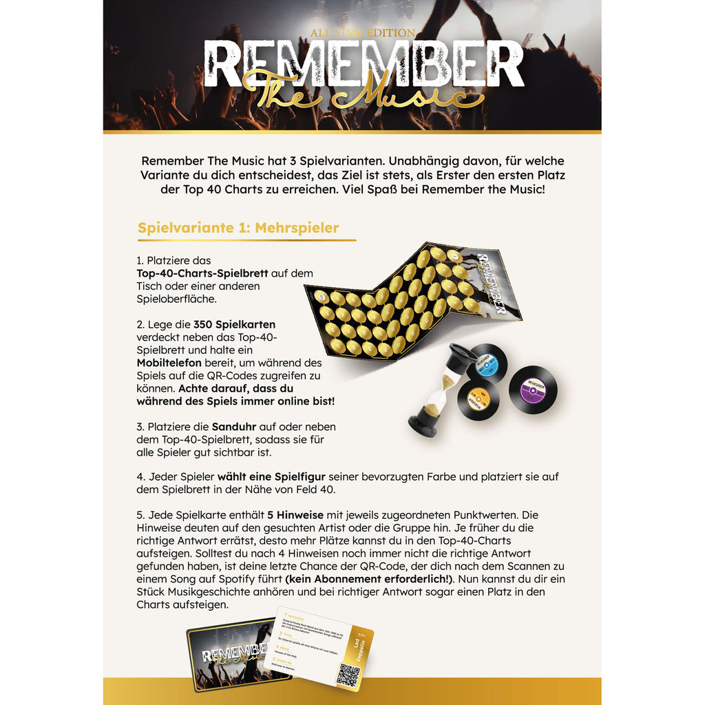 Produktbild Remember The Music Brettspiel *Deutsche Version*