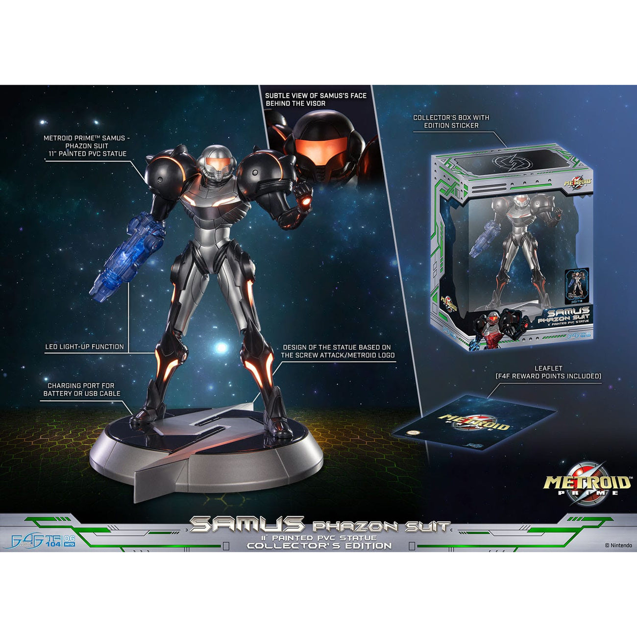 Produktbild Metroid Prime PVC Statue Samus Phazon Suit Collectors