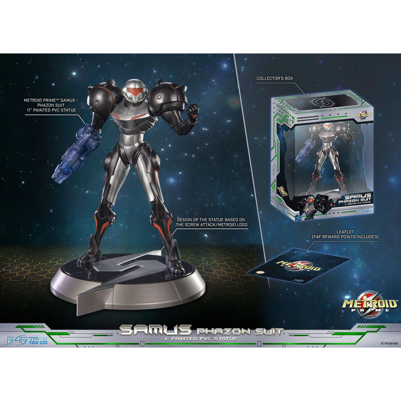 Produktbild Metroid Prime PVC Statue Samus Phazon Suit Standard Edition