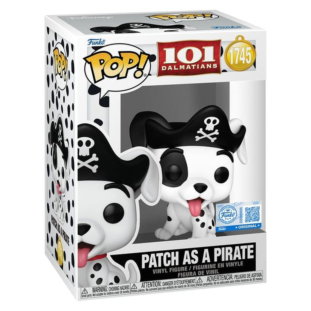 Produktbild 101 Dalmatiner POP! Disney Vinyl Figur Patch (Pirate