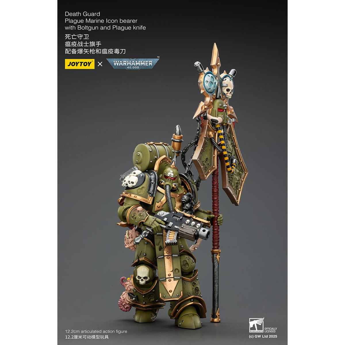 Produktbild Warhammer 40,000 Actionfigur Death Guard Plague Marine Icon