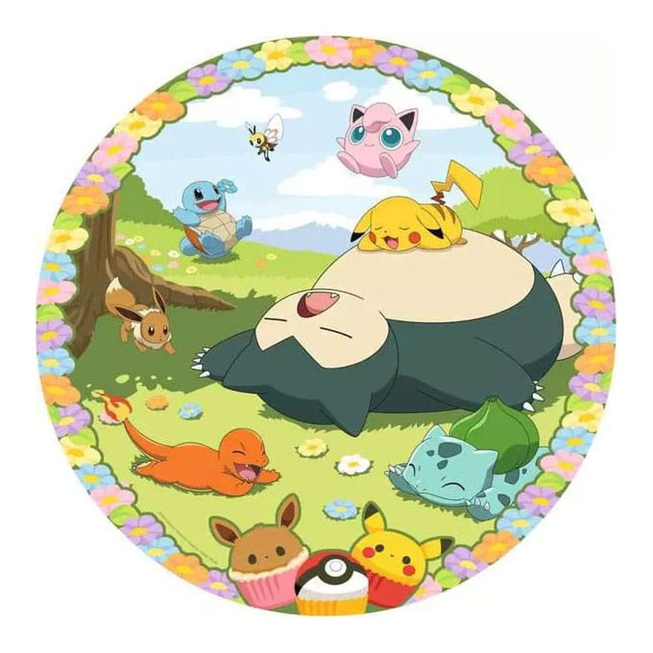 Produktbild Pokémon Rund-Puzzle Blumige Pokémon (500 Teile)
