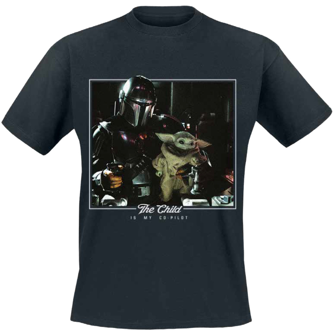 Produktbild The Child is My Co-Pilot T-Shirt schwarz - Star Wars The Mandalorian