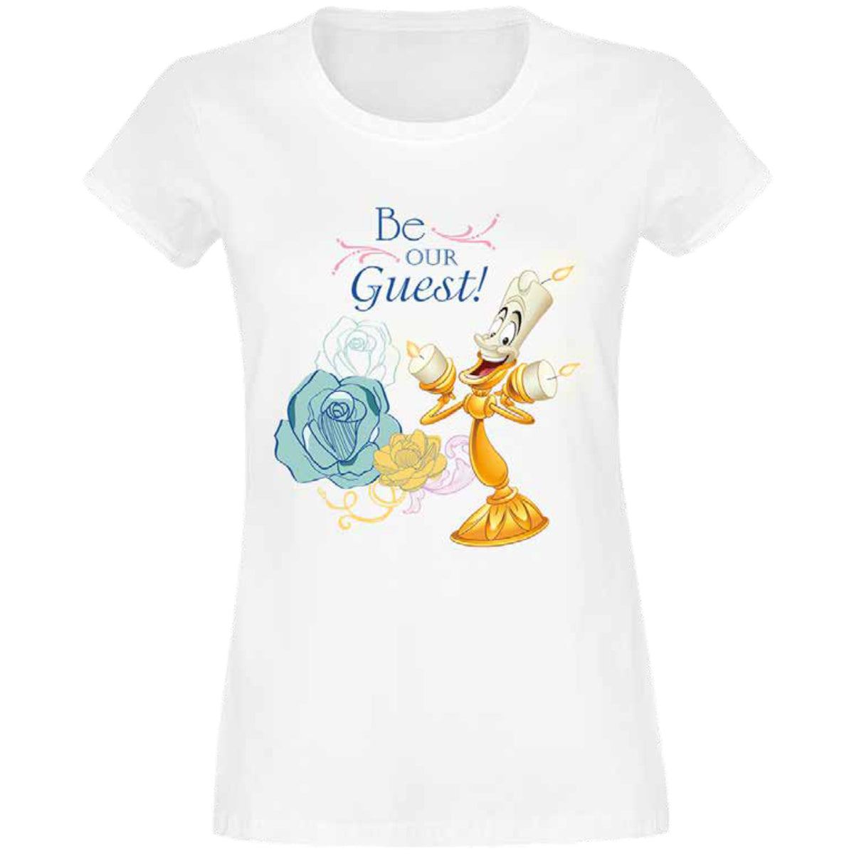 Produktbild Die Schöne und das Biest - Be Our Guest T-Shirt Damen weiß