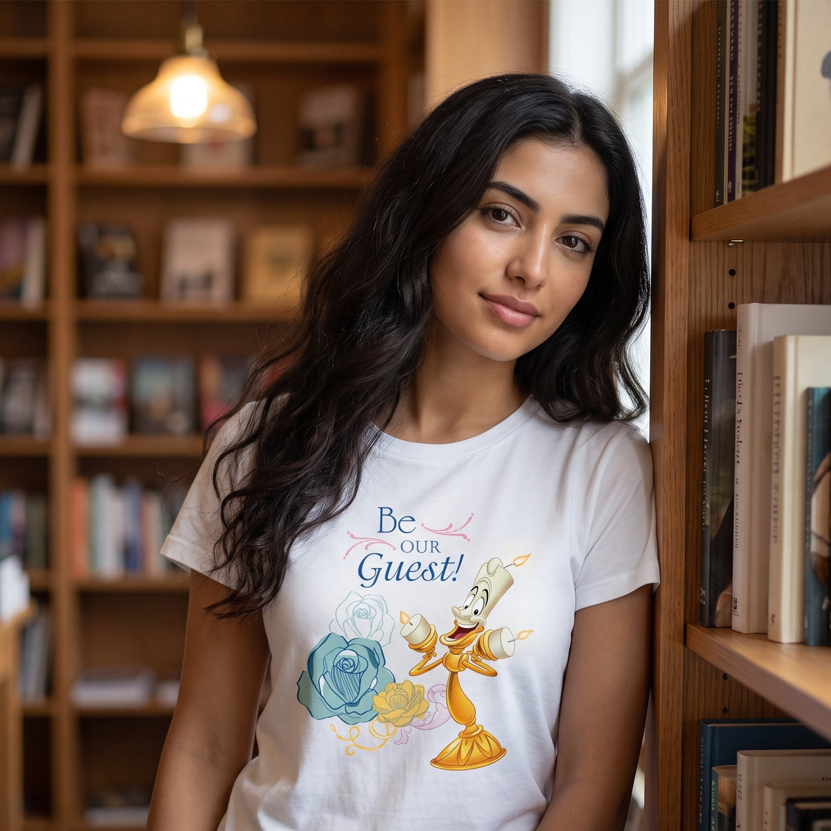 Produktbild Die Schöne und das Biest - Be Our Guest T-Shirt Damen weiß