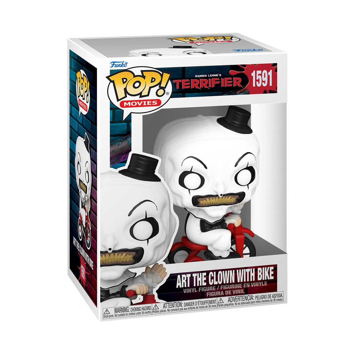Produktbild Terrifier - Art the Clown mit Fahrrad Funko Pop Figur