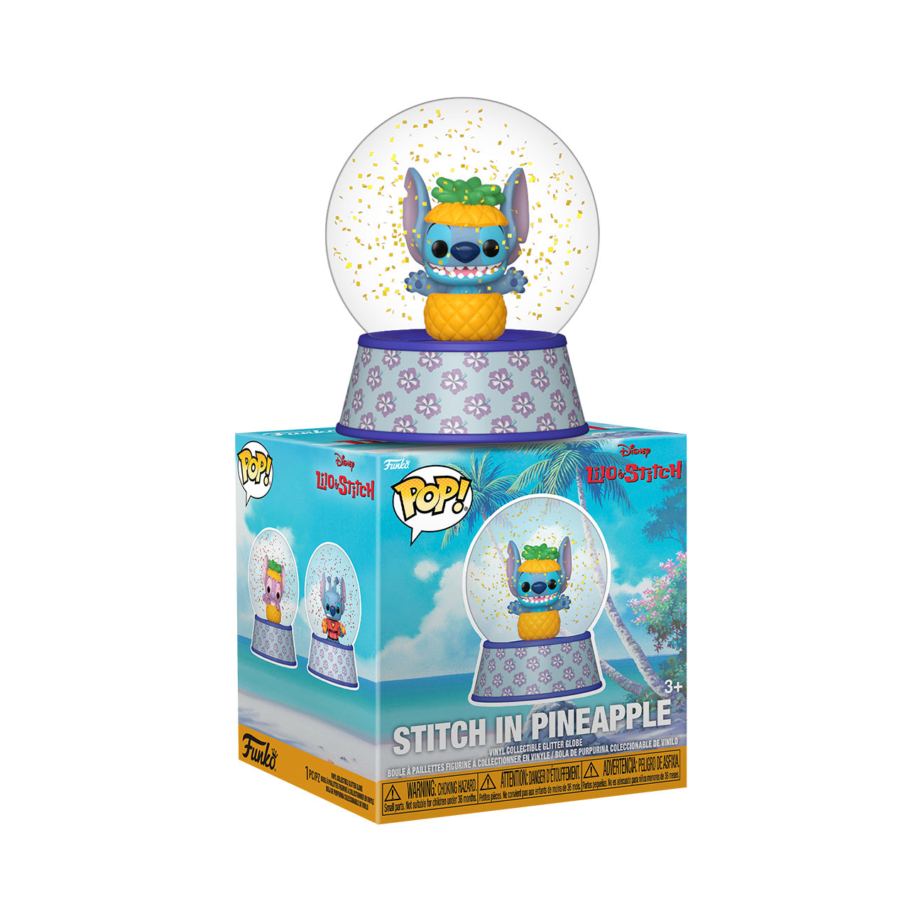 Produktbild Stitch Funko Pop Mystery Glitter Schneekugel 12er Display - Lilo & Stitch