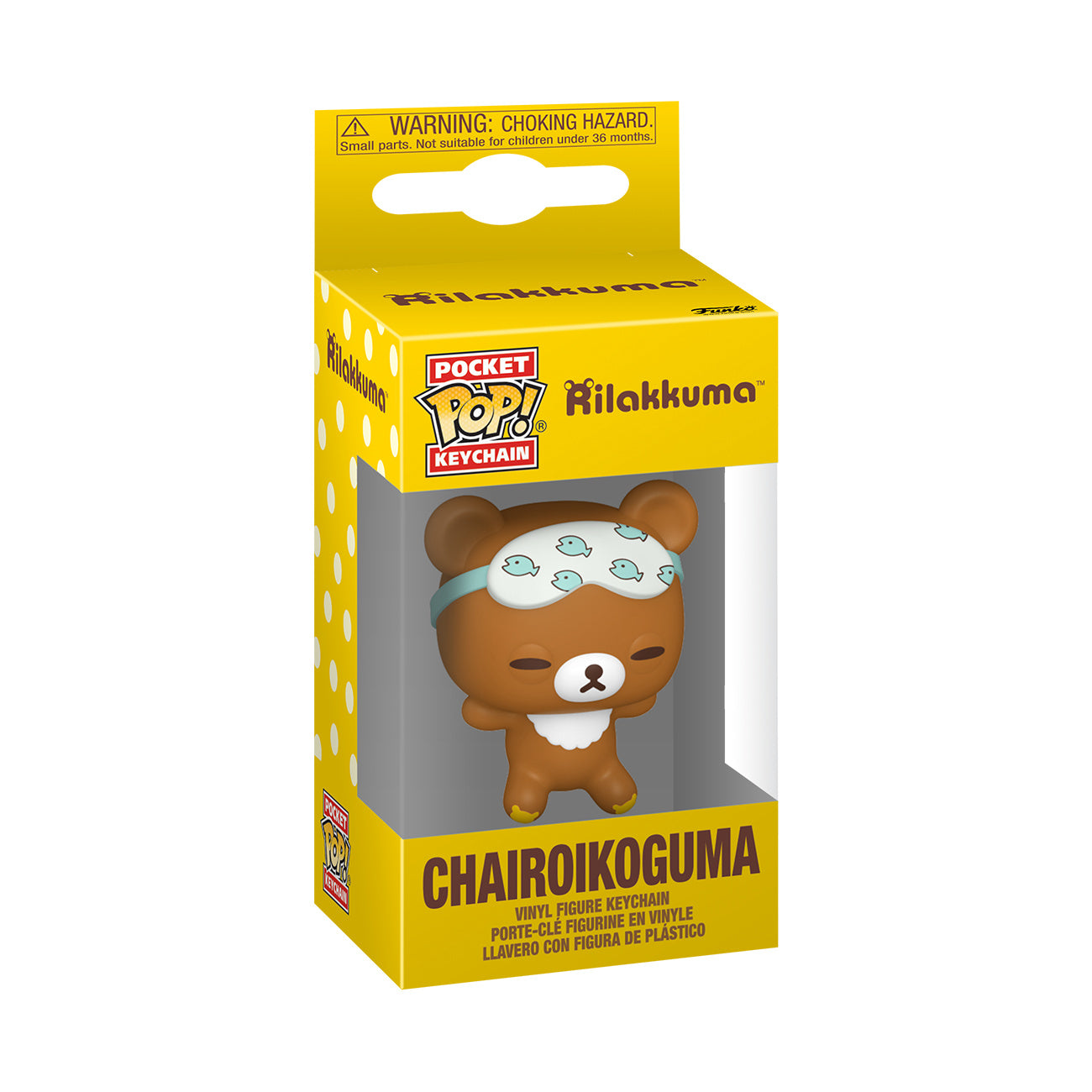 Produktbild Rilakkuma- Chairoikoguma Sleepy Funko Pop Schlüsselanhänger