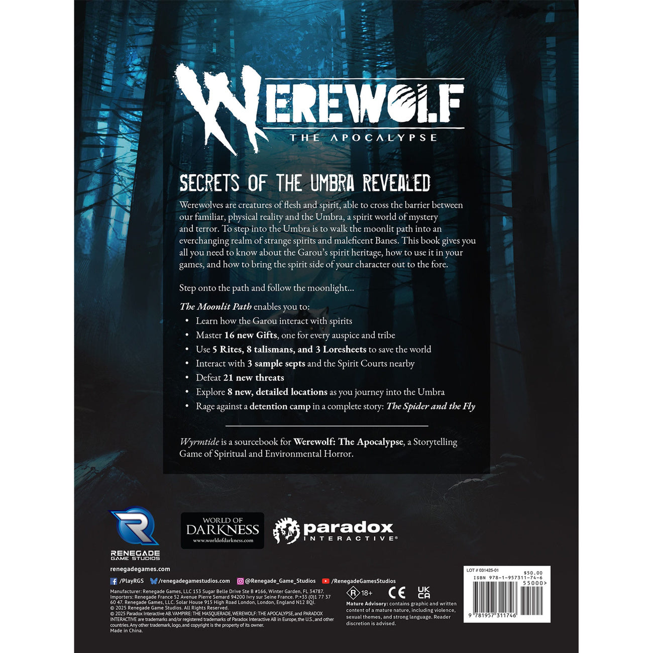Produktbild Werewolf: The Apocalypse 5th Edition RPG Buch The Moonlit