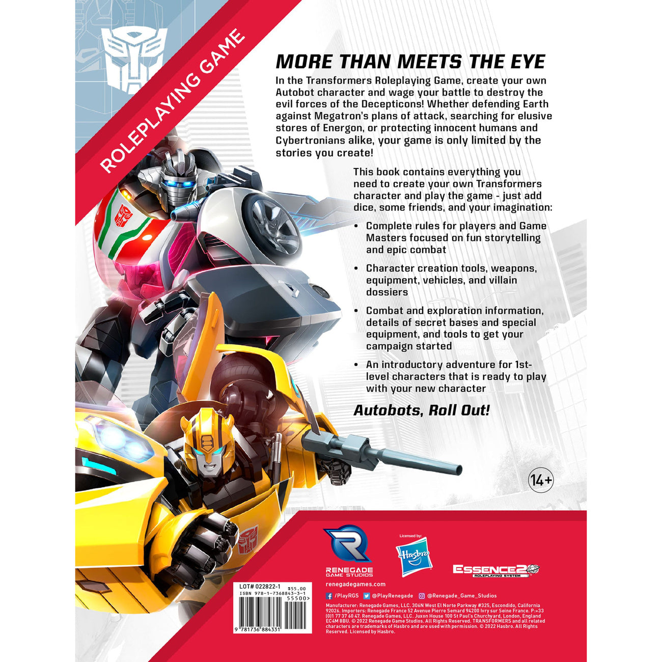 Produktbild Transformers RPG Core Buch *Englische Version*