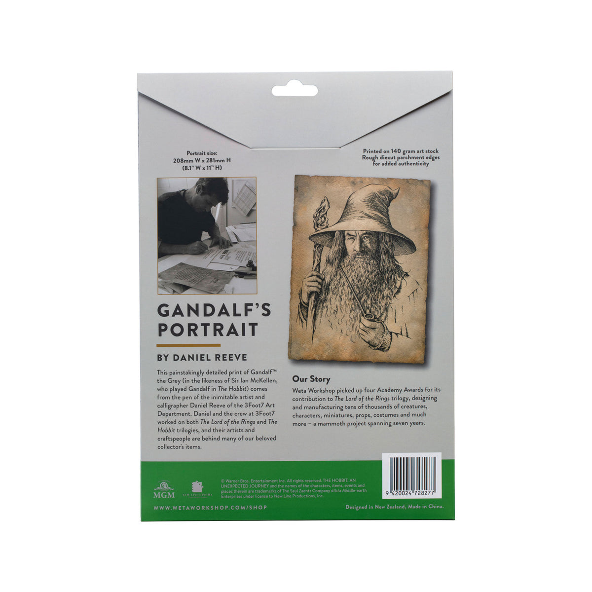 Produktbild Der Hobbit Kunstdruck Portrait of Gandalf the Grey 21 x 28