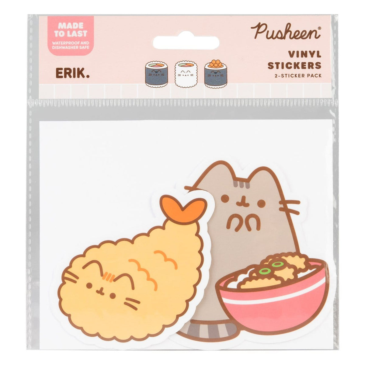 Produktbild Pusheen Vinyl-Sticker Sushi Roll Vol. 2 2er Set