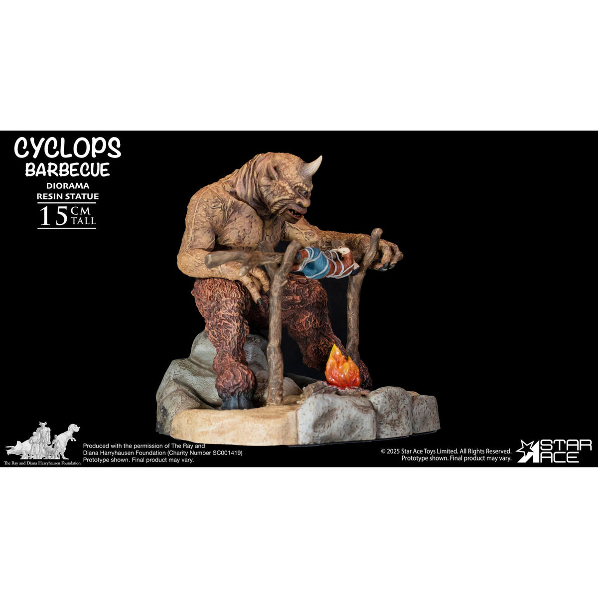 Produktbild Ray Harryhausen Diorama 1/8 Cyclops Barbecue Scene 17 cm