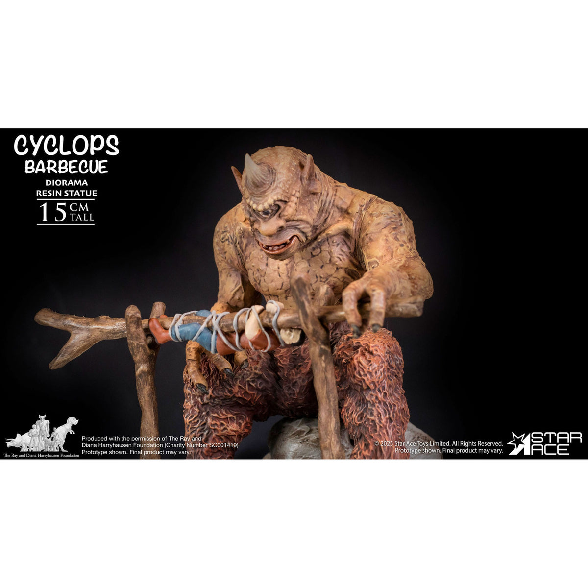 Produktbild Ray Harryhausen Diorama 1/8 Cyclops Barbecue Scene 17 cm