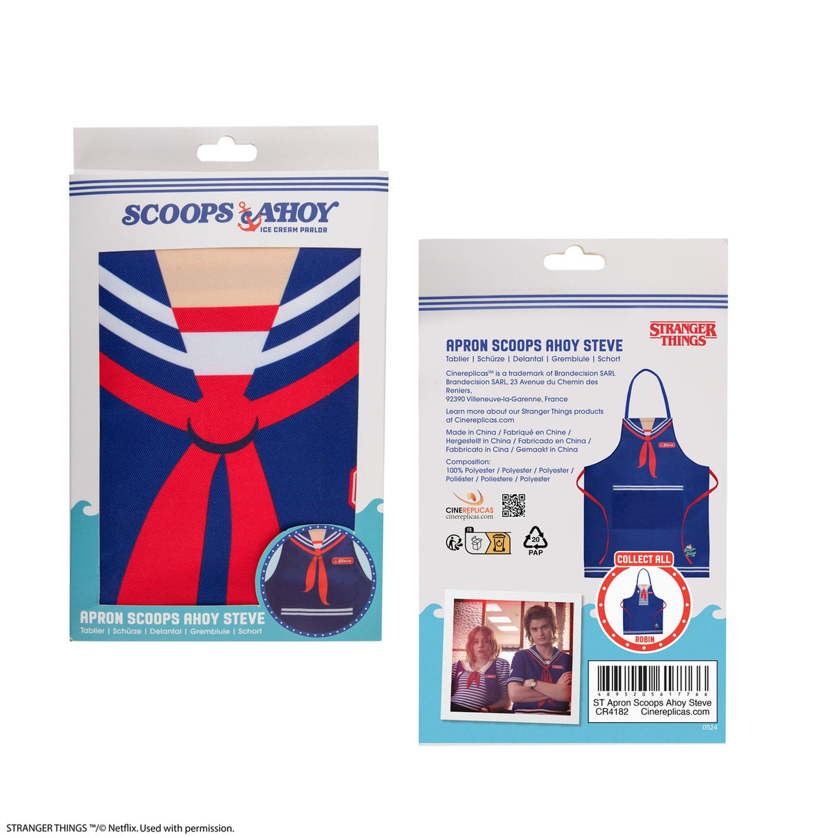 Produktbild Stranger Things Schürze Scoops Ahoy Steve