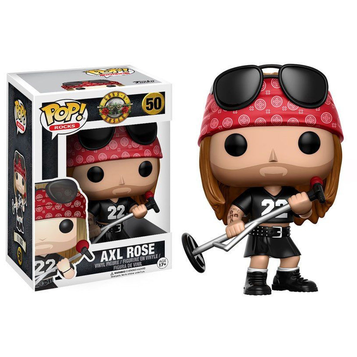 Produktbild Guns N Roses POP! Rocks Vinyl Figur Axl Rose 9 cm