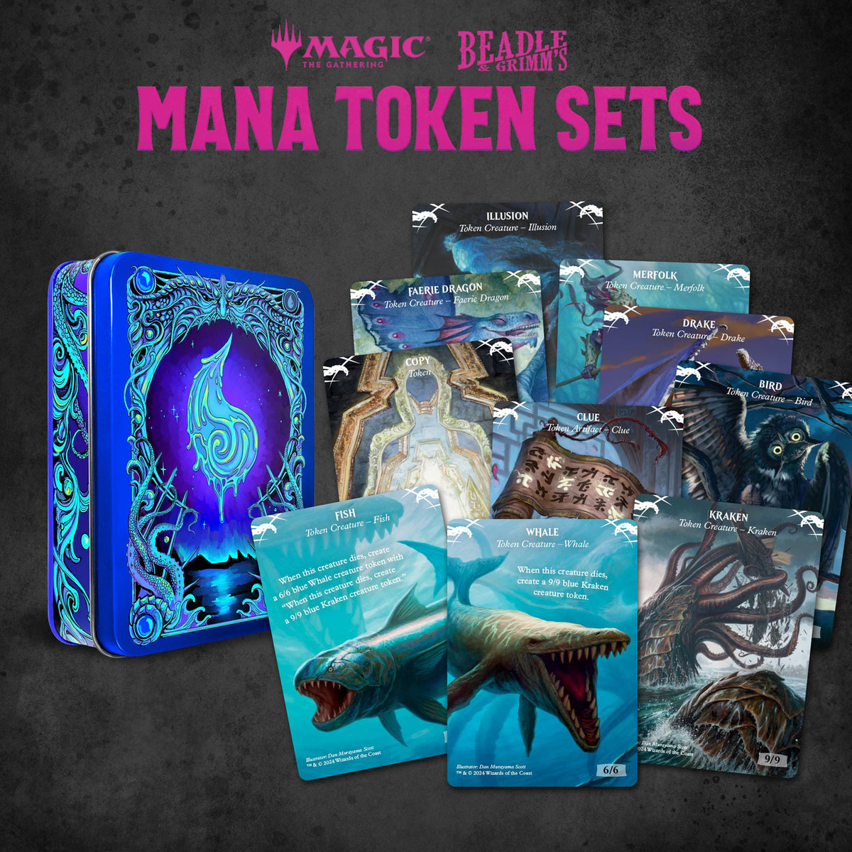 Produktbild Magic the Gathering Dice and Token Pack Blue Mana