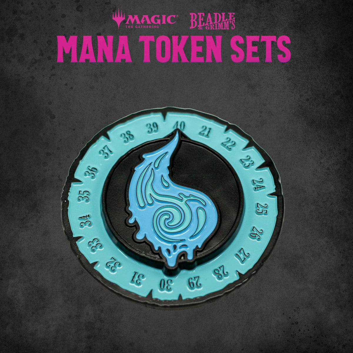 Produktbild Magic the Gathering Dice and Token Pack Blue Mana