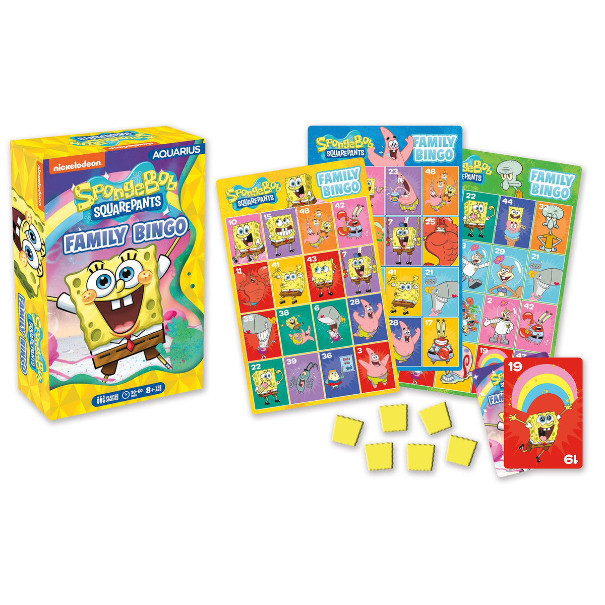 Produktbild SpongeBob Brettspiel Family Bingo *Englische Version*
