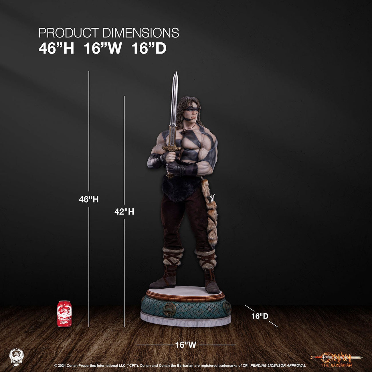 Product image Conan the Barbarian Elite Series Statue 1/2 Conan Warpaint