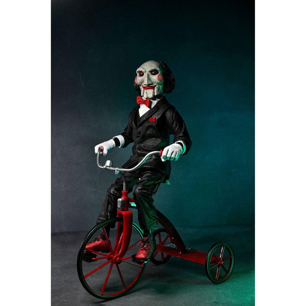 Produktbild Saw Actionfigur mit Sound Billy mit Dreirad 30 cm