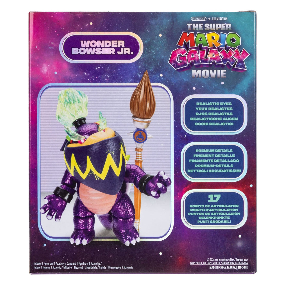 Produktbild Der Super Mario Galaxy Film Actionfigur Wonder Bowser Jr.