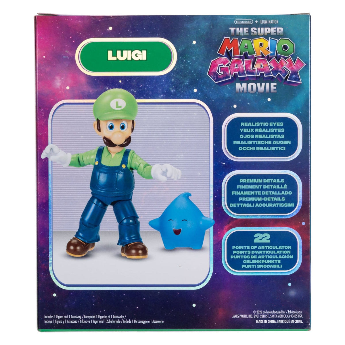 Produktbild Der Super Mario Galaxy Film Actionfigur Luigi 13 cm