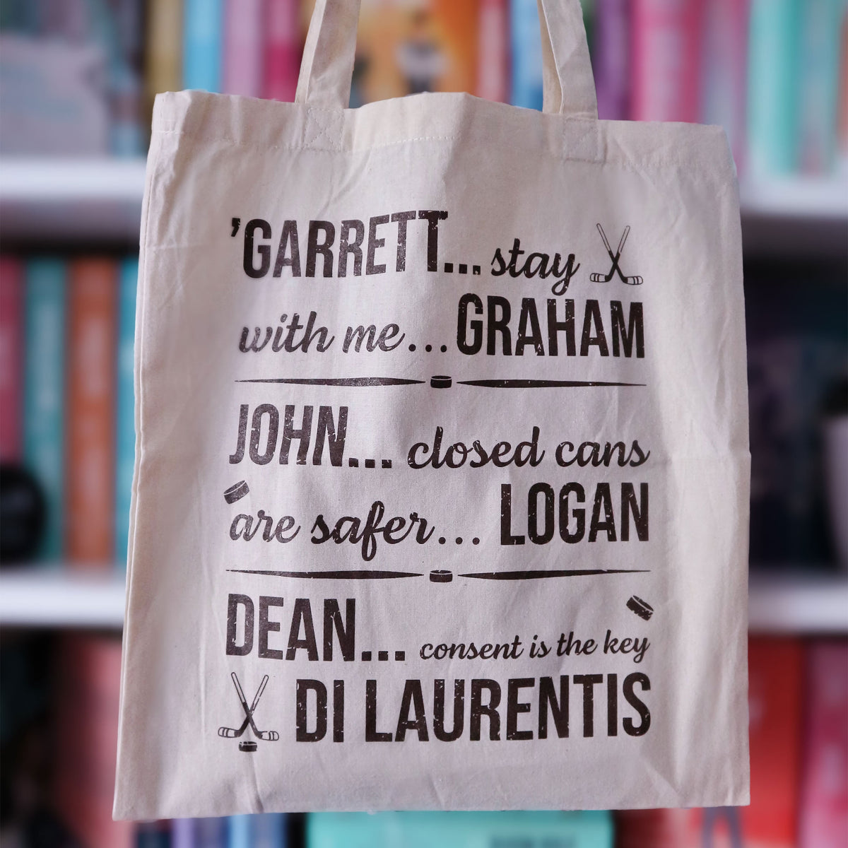 Produktbild Garrett, John und Dean Jutebeutel für Off Campus Fans