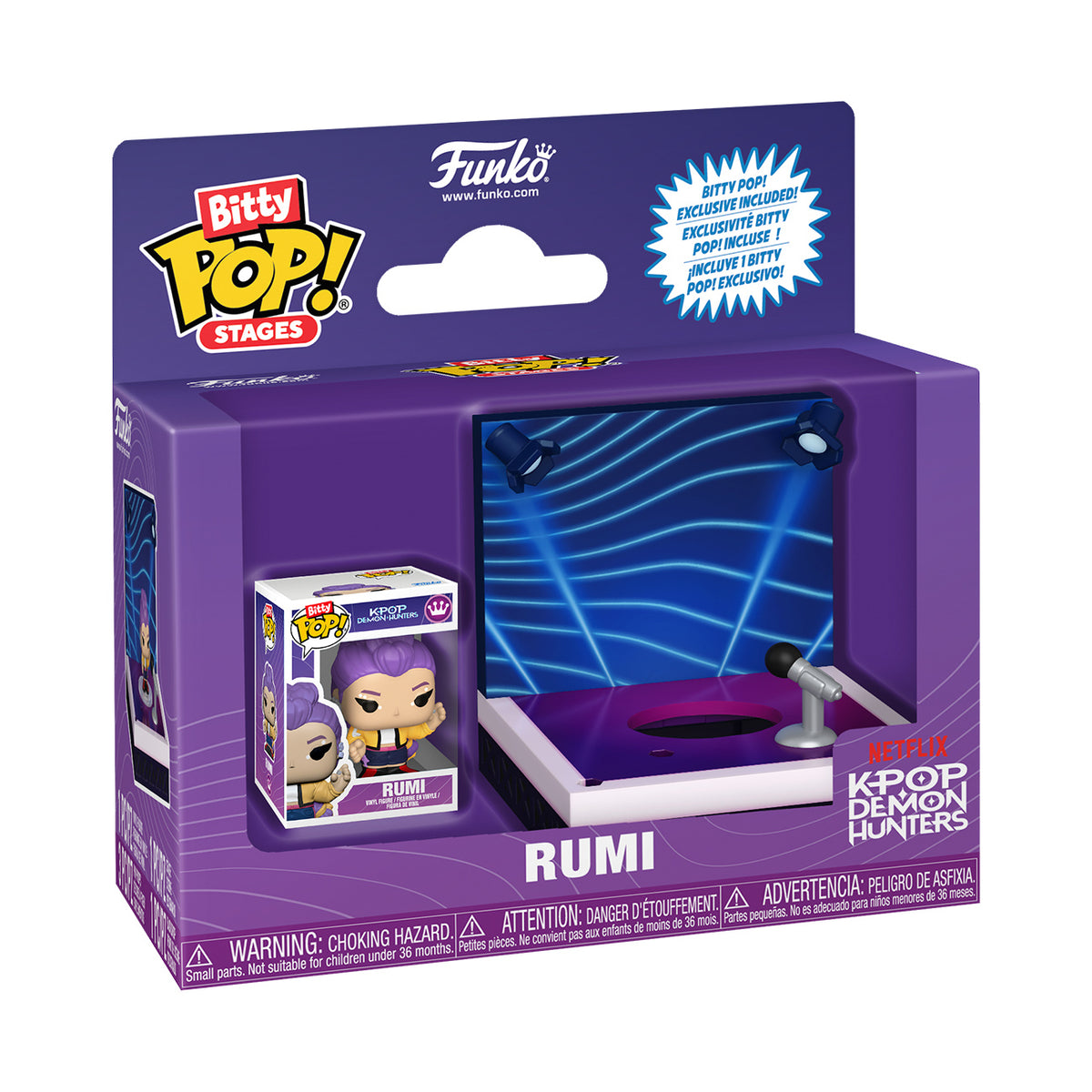 Produktbild KPop Demon Hunters - Rumi Funko Bitty Pop Stage Diorama