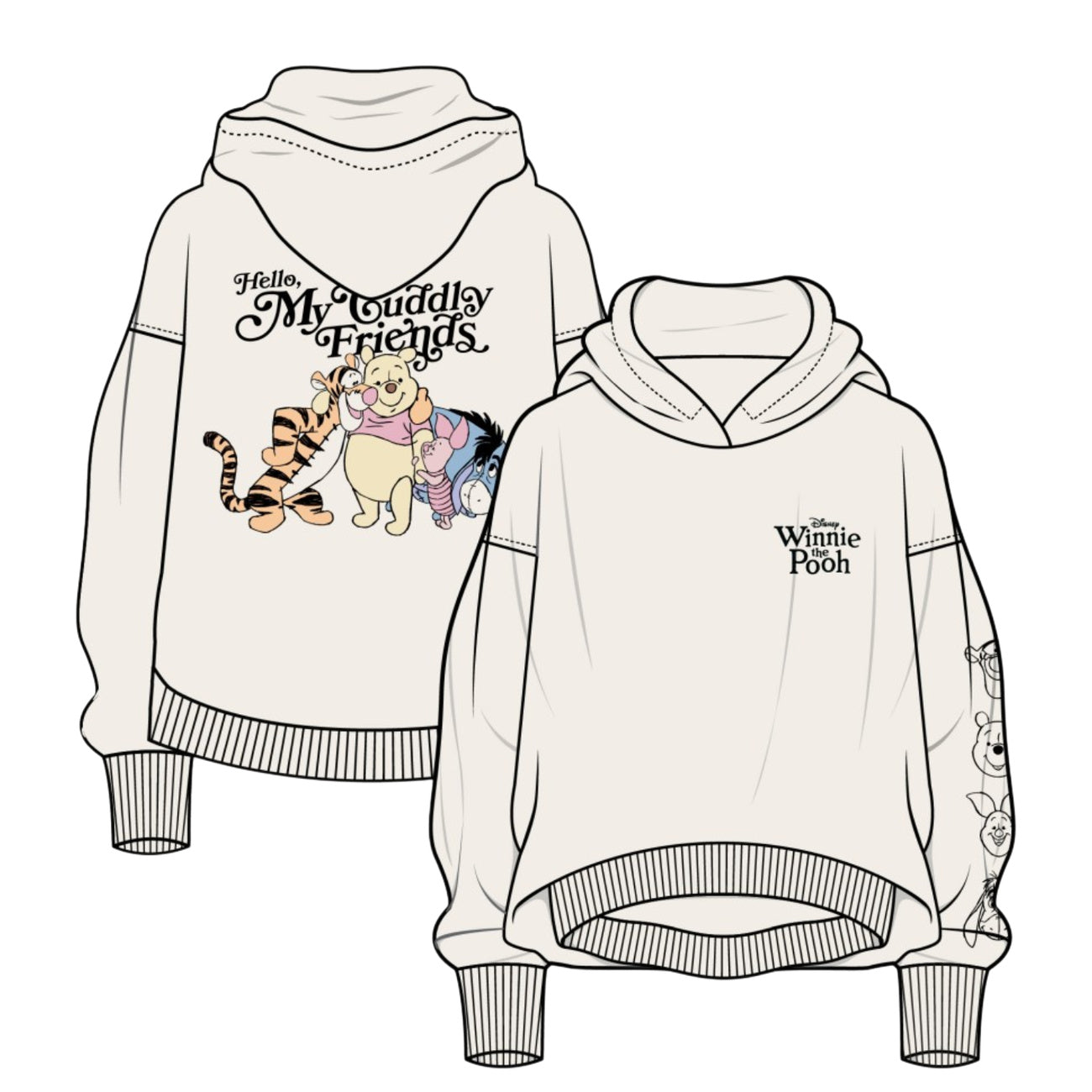 Produktbild Winnie Puuh - Friends Hoodie beige