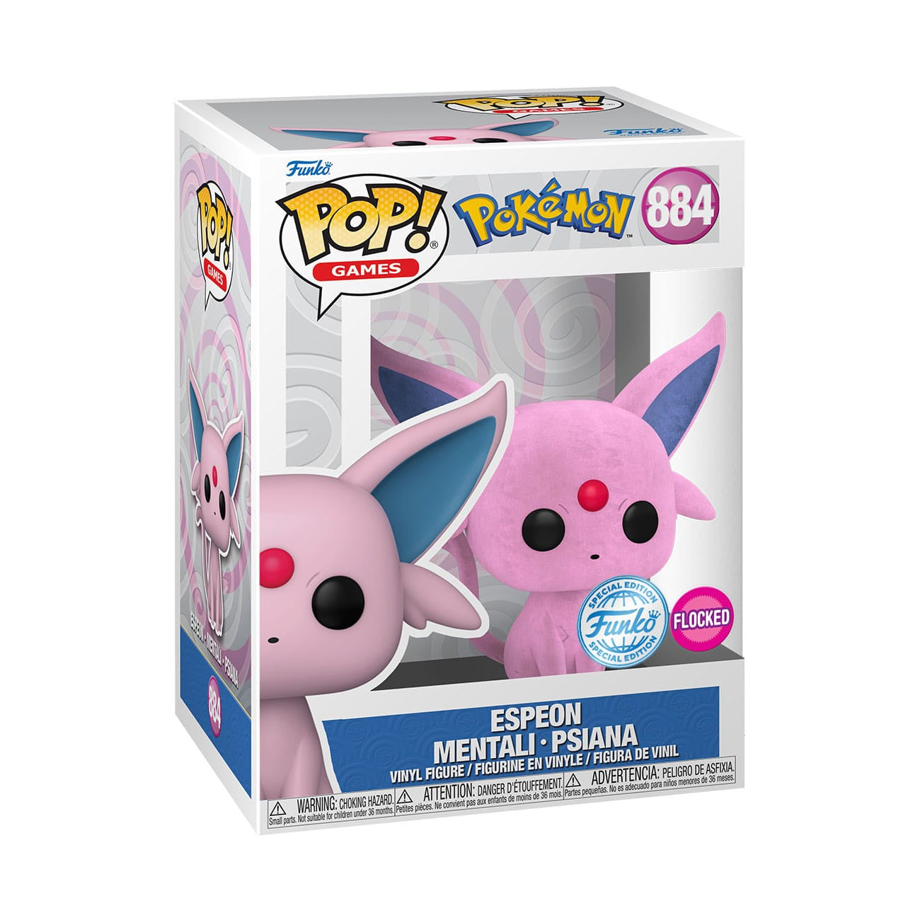 Produktbild Pokemon - Psiana Funko Pop Figur beflockt
