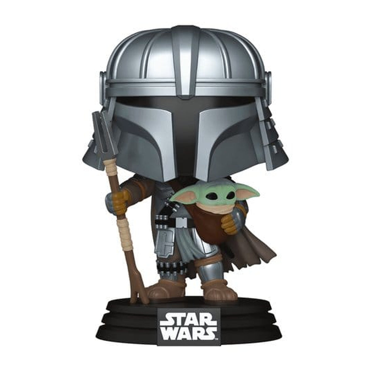 Produktbild Mandalorian mit Grogu Funko Pop Wackelkopf-Figur