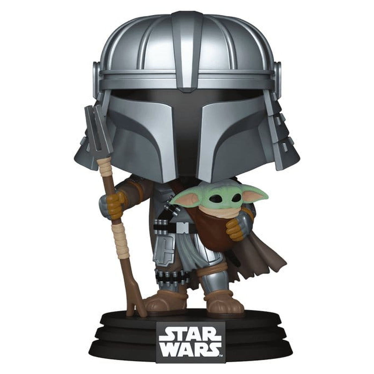 Produktbild Mandalorian mit Grogu Funko Pop Wackelkopf-Figur