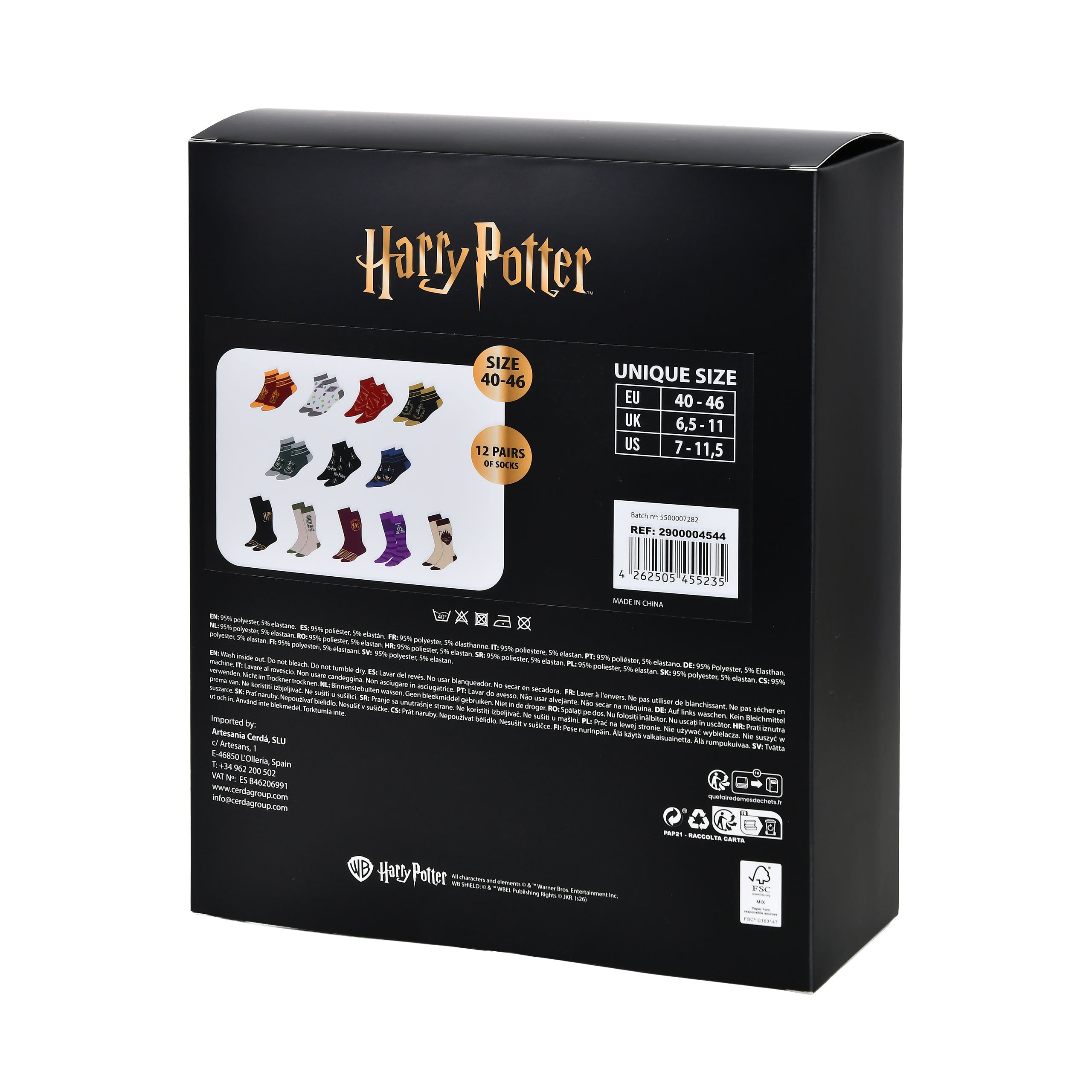 Produktbild Harry Potter - Hogwarts Socken Adventskalender