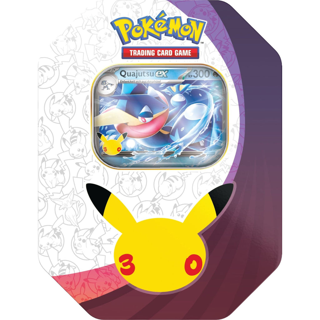 Produktbild Pokemon - 30 Jahre Quajutsu-Ex TNacht Tin Sammelkartenbox