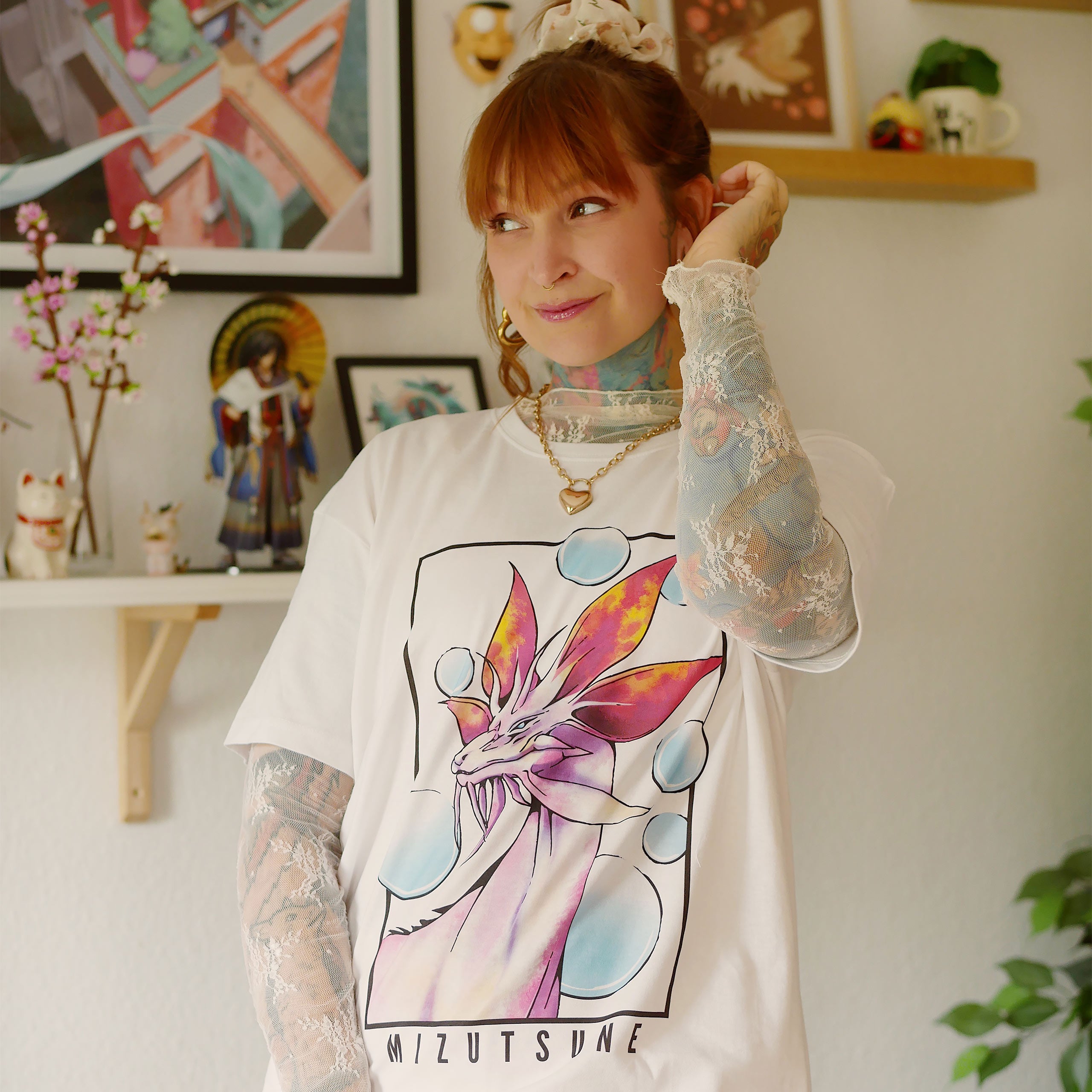 Produktbild Mizutsune T-Shirt weiß Limited Edition für Monster Hunter Fans