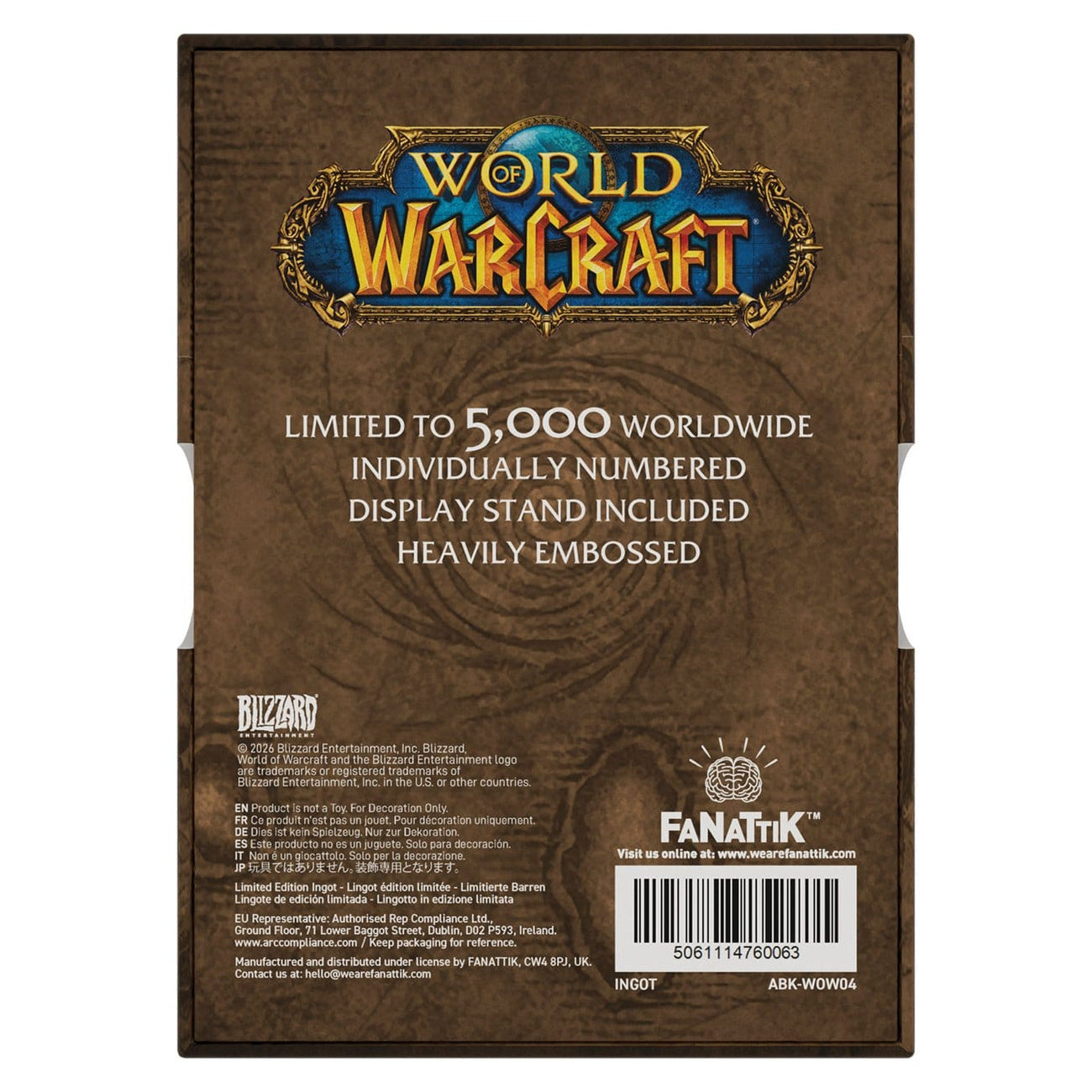 Produktbild World of Warcraft - Cover Artwork Barren Limited Edition