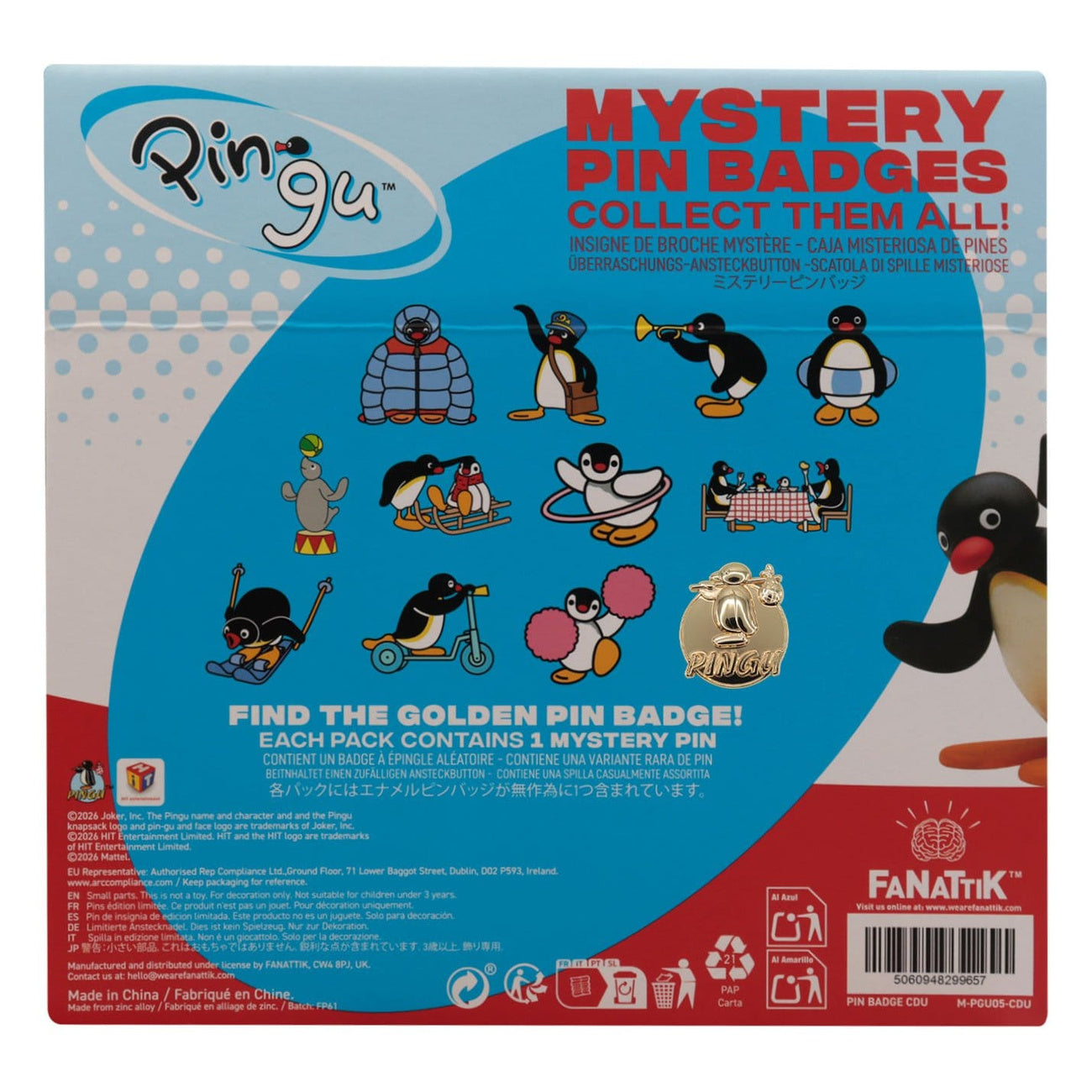 Produktbild Pingu - Mystery Ansteck-Pin 12er Display