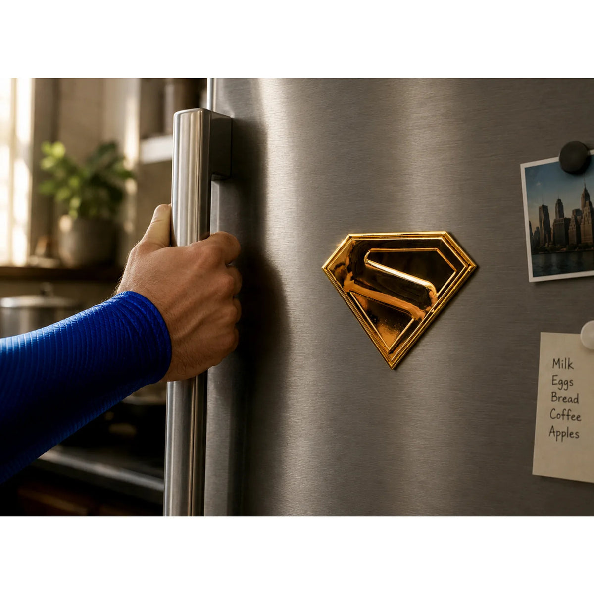 Produktbild Superman - Goldenes Schild Magnet Replik